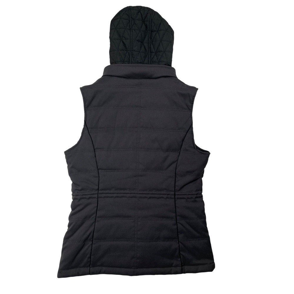 Prana Womens Gray Hooded Quilted Vest Jacket With Pockets Size S - Picture 16 of 16